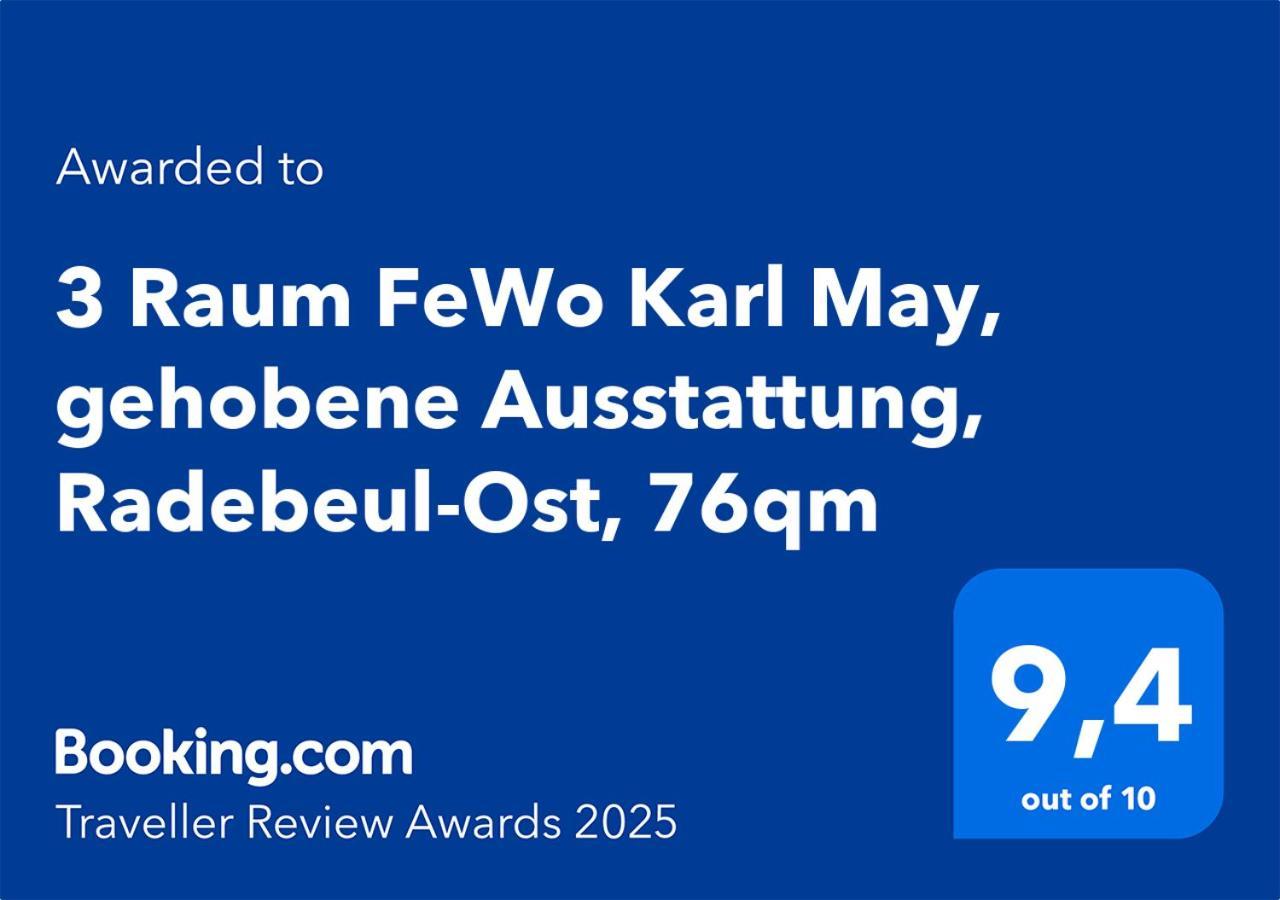 3 Raum Fewo Karl May, Gehobene Ausstattung, Radebeul-Ost, 76Qm Екстериор снимка